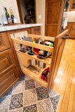 Custom Amish Kitchen Cabinetry, Rustic Cherry Stained Honey Manor with Van Dyke Glaze Finish, Storage Solutions