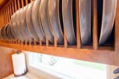 Custom Amish Kitchen Cabinetry, Rustic Cherry Stained Honey Manor with Van Dyke Glaze Finish, Storage Solutions