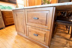 Custom Amish Kitchen Cabinetry, Rustic Cherry Stained Honey Manor with Van Dyke Glaze Finish