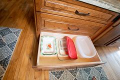 Custom Amish Kitchen Cabinetry, Rustic Cherry Stained Honey Manor with Van Dyke Glaze Finish, Storage Solutions