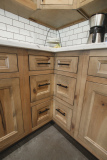 Custom Amish Kitchen, Rustic Maple with Husk Stain on Perimeter