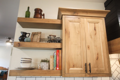 Custom Amish Kitchen, Rustic Maple with Husk Stain on Perimeter