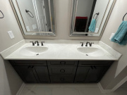 Bathroom Vanity, Waypoint  Cabinetry, Cultured  Marble Top