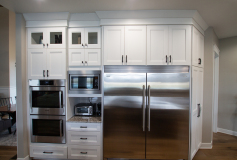 Custom Amish Kitchen, Maple Painted White on Perimeter